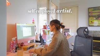 A *Realistic* Week In My Life As A Self Employed Artist ‍