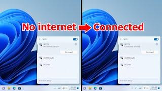 How to Fix  No internet secured  in Windows 11