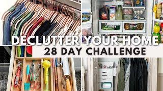 EASY DECLUTTER CHALLENGE  Declutter & organize your home in 28 days with this guided challenge