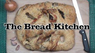 Fougasse With Roasted Vegetables Recipe in The Bread Kitchen