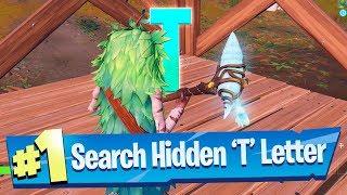 Search hidden T found in the Trick Shot Loading Screen - Fortnite Battle Royale