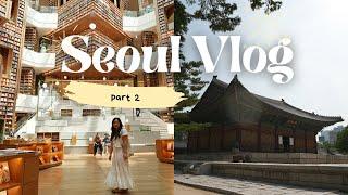 Seoul Korea Travel Vlog  pt 2 → Grand Hyatt Starfield Library Cafe hopping