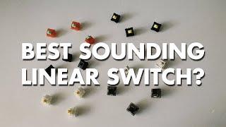 BEST SOUNDING LINEAR SWITCH COMPARISON? Blind Test Gateron Ink NovelKeys Cream C3 Tangerine & more