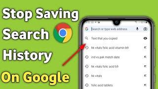 How to Stop Google Chrome From Saving Search History  Google Me Search History Band Kaise Kare