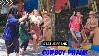 EKSPRESI WAJAH LUCU KETAKUTAN - LIVING STATUE PRANK - PRANK PATUNG HIDUP