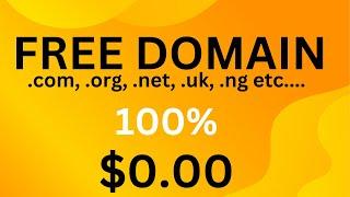 How to get free domain name for a lifetime com org net uk in 2023 NO CREDIT CARDS REQUIRED