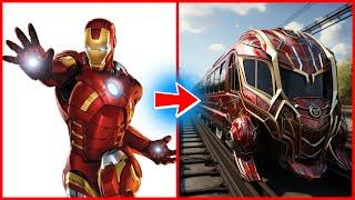 SUPERHEROES but TRAINS  All Characters Marvel & DC