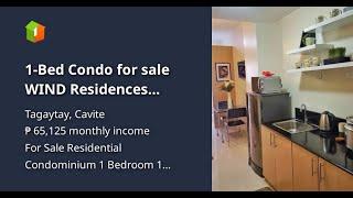 1-Bed Condo for sale WIND Residences TAGAYTAY P4.2m