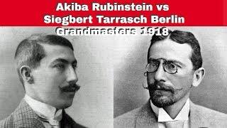 Highly Instructive Knight vs Bishop Endgame  Akiba Rubinstein vs Siegbert Tarrasch Berlin 1918