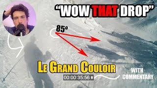 Le Grand Couloir Ski Run i was too scared...