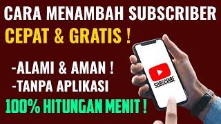 cara menambah subscriber youtube gratis  website penambah subscribers