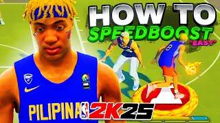 The EASIEST Way to do the FASTEST SPEEDBOOST on NBA 2K25 DRIBBLE TUTORIAL