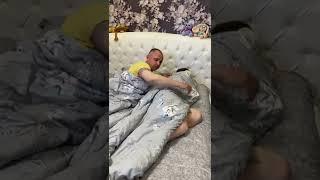 LOL He is so “caring” #funny #shorts #family #lol #joke #lmao #husband #sleep #blanket