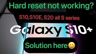 Samsung S10  S10 Plus Hard Reset  Not Working Solution  All Samsung Hard Reset android #hardreset