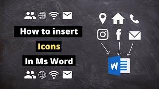 How to insert any type of icon in ms word  Icons ResumeCVCertificates  ms word 2007 to 021