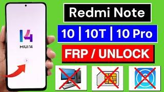 Redmi Note 1010T10 Pro Frp Bypass  Unlock Google Account  Without PC  Android 13