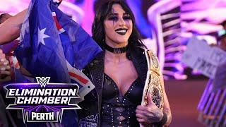 Rhea Ripley receives a hero’s welcome in Australia WWE Elimination Chamber 2024 highlights