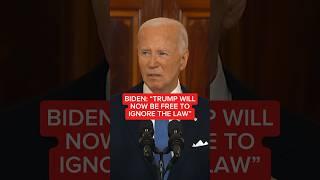 Biden Trump will now be free to ignore the law