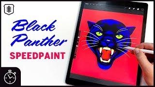 Black Panther SPEEDPAINT - Procreate