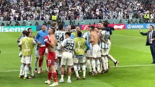 Argentina Team Celebration 4K Video - After the win against Netherlands in World Cup 2022