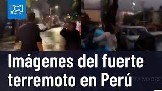 En imágenes se pudo ver el duro terremoto en Perú