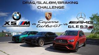 AMG GLE 63S vs X5M Competition vs Cayenne Turbo GT