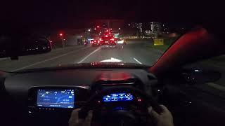 Evo X Late Night POV Drive  LOUD TURBO