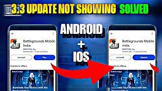 How To Update 3.3 Version Bgmi  How To Download 3.3 Version Bgmi  3.3 Update Not Showing playstor