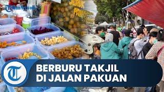 Berburu Takjil di Jalan Pakuan Bogor Banyak Aneka Menu Takjil Dijajakan