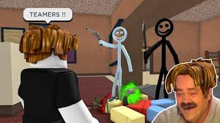 ROBLOX Murder Mystery 2 FUNNY MOMENTS TEAMERS