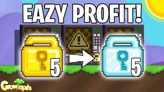 TOP 3 BEST *PROFIT METHODS* in Growtopia 2023 How To Get RICH FAST  Growtopia