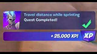 Fortnite - Travel distance while sprinting - Chapter 4 Season 2