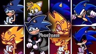 Phantasm but Different Sonic Characters Sings  - FNF Cover Chaos Nightmare HARD