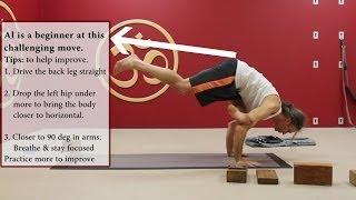 Alternative Entry into 1 legged pose- Advanced Yoga Pose Ekapda Galavasana