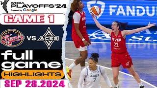 Indiana Fever VS Las Vegas Aces FULL GAME HIGHLIGHTS  PLAY OFF Sep 28 2024 Women’s Basketball