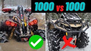 Top 5 Reasons Why You WANT A Can Am Renegade 1000 XMR   vs Outlander 1000 XMR