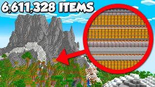 This Mountain Holds 6611328 Items in Hardcore Minecraft #11