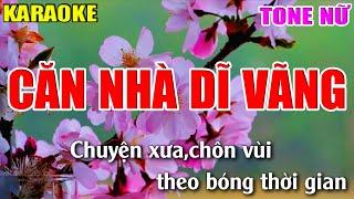 Căn Nhà Dĩ Vãng Karaoke - Tone Nữ - Nhạc Sống 2022 - Lâm Organ