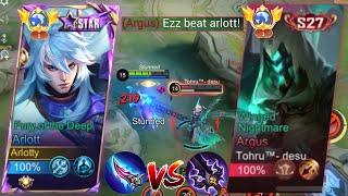 ARLOTT VS ARGUS  DAMAGE AGAINST IMMORTAL WHO WILL WIN?