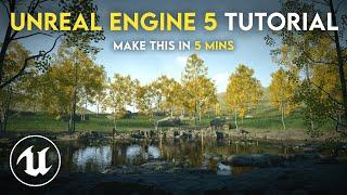 Unreal Engine 5 Beginner Tutorial  Create a Serene Forest Environment