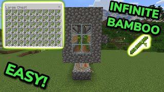 SIMPLE 1.21 AUTOMATIC BAMBOO FARM TUTORIAL in Minecraft Bedrock MCPEXboxPSSwitchPC