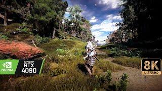 8K Horizon Zero Dawn  RTX 4090  BeyondallLimits Raytracing GI  Camera Mod EXTREME settings