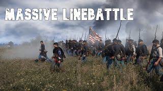 Massive Regimental Line Battle  War of Rights