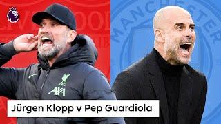 Jürgen Klopp vs Pep Guardiola  Liverpool vs Man City  10 BEST Premier League Moments