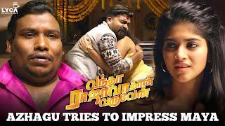 Vantha Rajavathaan Varuven Movie Scene - Azhagu Tries To Impress Maya Simbu Megha Akash  Sundar C