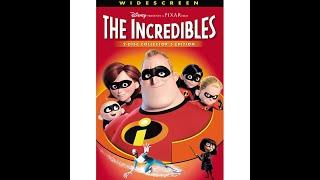 Opening to The Incredibles Widescreen DVD 2005 Both Discs