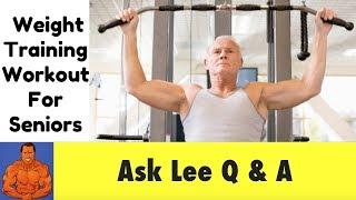 Weight Training Workout Tips for Seniors 70+