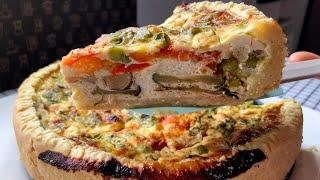  Кіш з запеченими овочами.  French Quiche with baked vegetables.