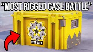 MOST RIGGED CS2 CASE BATTLE.. 200 CASES