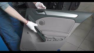 How to remove rear door panel  VW Golf 6